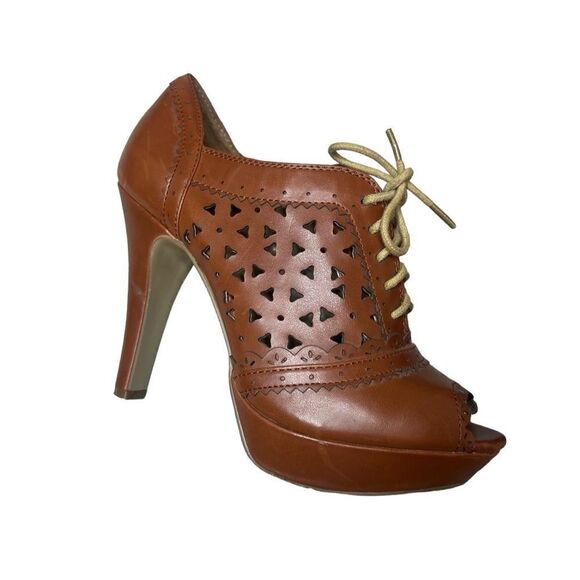 Guess Fairleigh lace up open toe heels size 6.5 - Picture 2 of 6